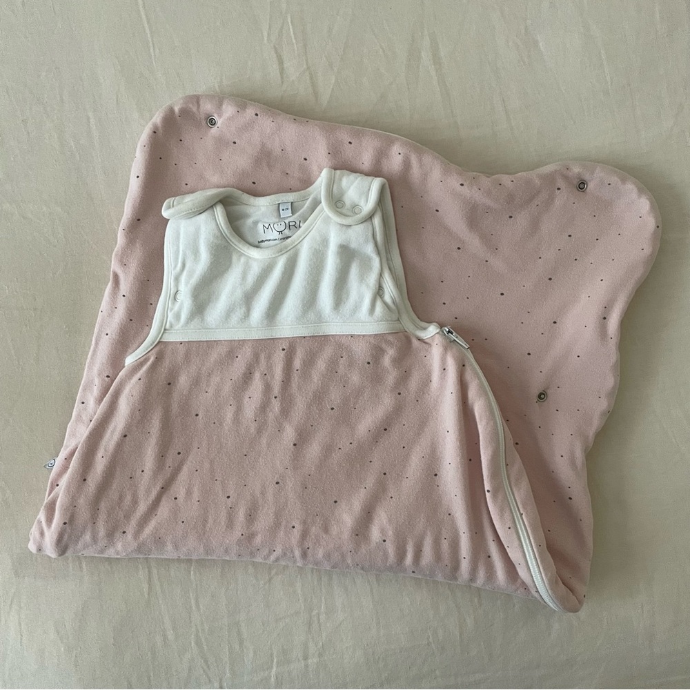 Mori Clever Sleep Sack 2.5 TOG Stardust Pink Baby Sleepsack